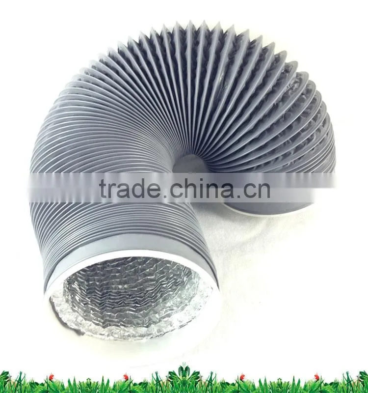 Heat resistant PVC sprial aluminum foil duct air ventilation pipe flexible duct hose