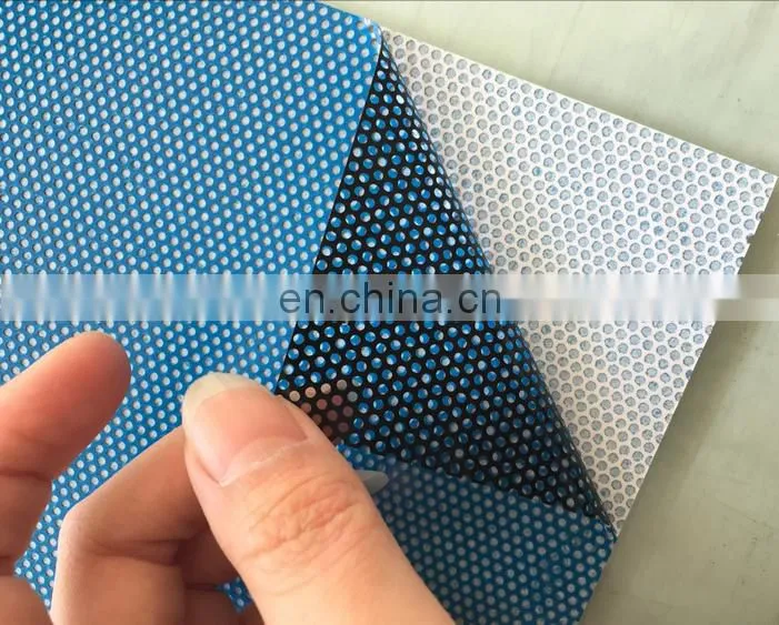 Matte surface micro perforated vinyl window film covering one way vision for advertising