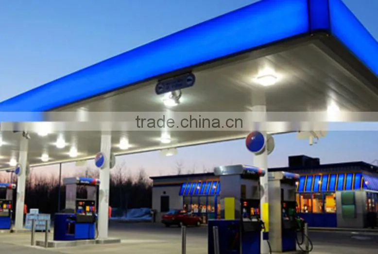 Steel structure cost of gas station canopy