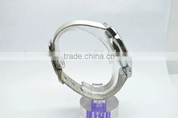 Mirror face led watch for young women with alloy band, roll ball led lights,alloy watch case
