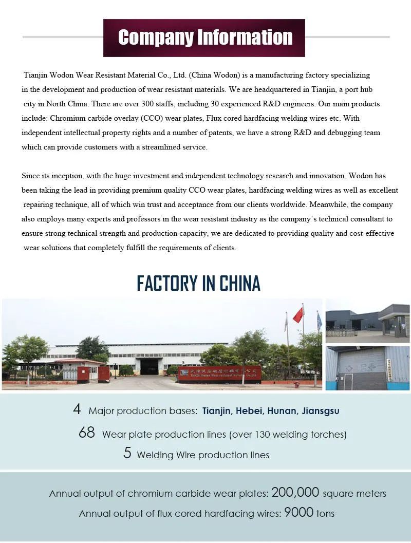 OEM/ODM carbide flux cored welding wire for die and tough yd322 1.2mm 1.6mm for stamping dies and cutting tools