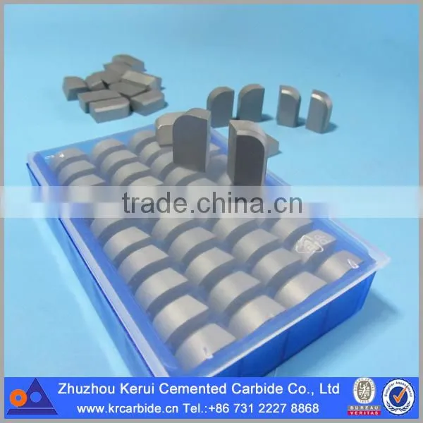 Type A tungsten carbide cutter tips for brazed tool