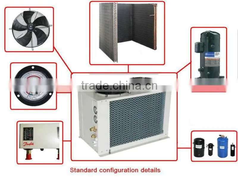 rooftop condenser unit for blast freezer