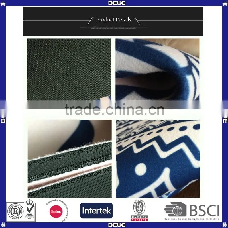 Customized Print Natural Rubber Round Yoga Mat