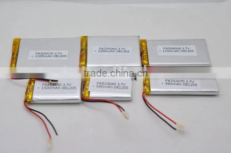 LP053450 li-polymer 3.7V battery for electric bicycles