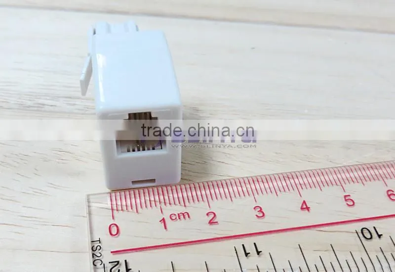 BT Male UK Plug to 6P4C RJ11 US Telephone Socket Cable Connector