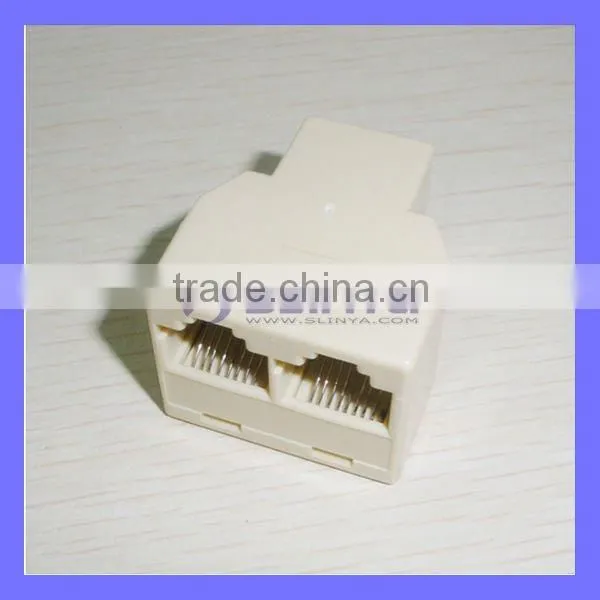 CAT5 RJ45 Network Lan Splitter Extender Jointer Plug 5E