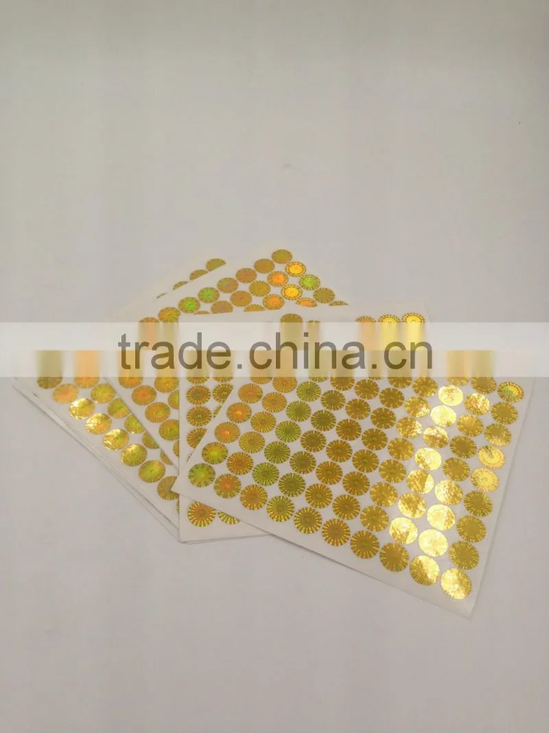 high quality custom private 3D hologram anti fake label stickers