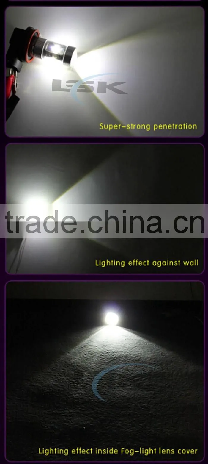 High power 7G PHI led foglight H8 30w for all cars