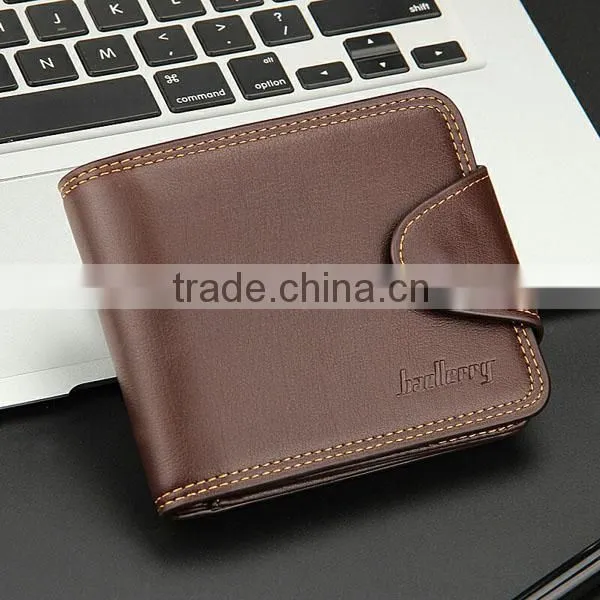 Baellerry New Fine PU Leather pu leather men's wallet with coin bag