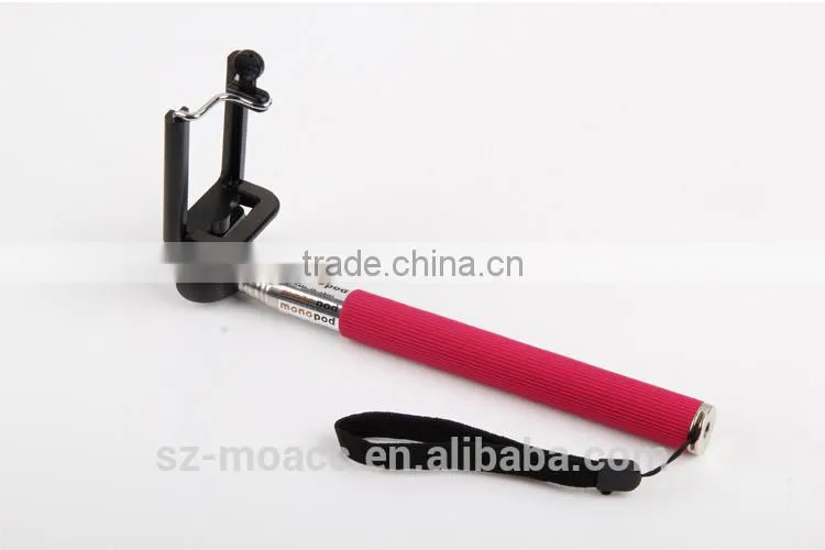 Flexible wireless bluetooth selfie stick monopod