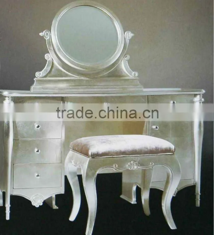cheap price Italian imported imitation silver leaf furniture 14*14cm