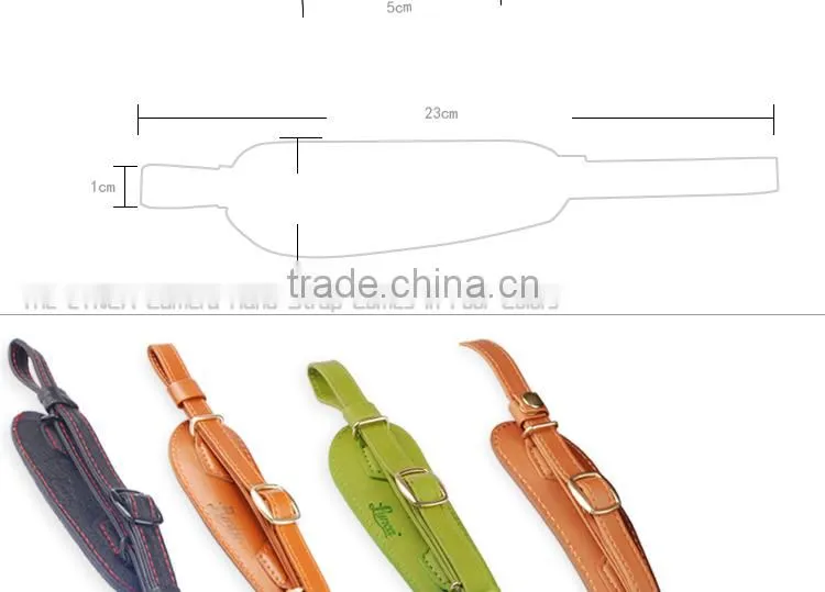 Colorful leather camera wrist hand straps