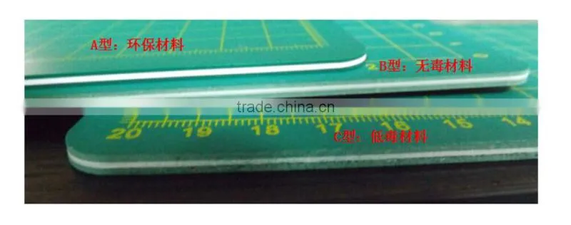 Weldon green 3 Layer non-slip flexible self healing rotary cutting mats