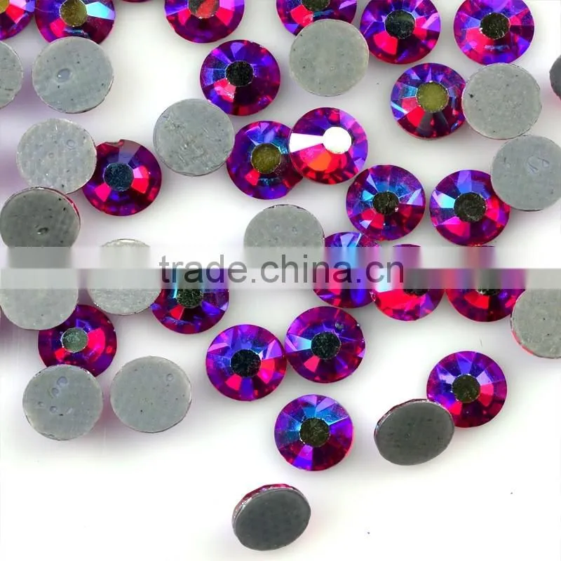 China Wholesale 14 cuts 2058 Crystal AB hot-fix rhinestone, Iron-on crystal rhinestone for garment