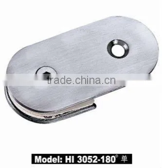180 angle immobility stainless steel single Glass clamp