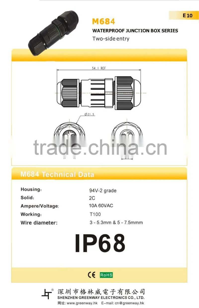 Hot selling nylon wire connector waterproof cable gland