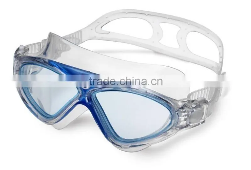 Excellent performance silicone anti fog swim mask goggles