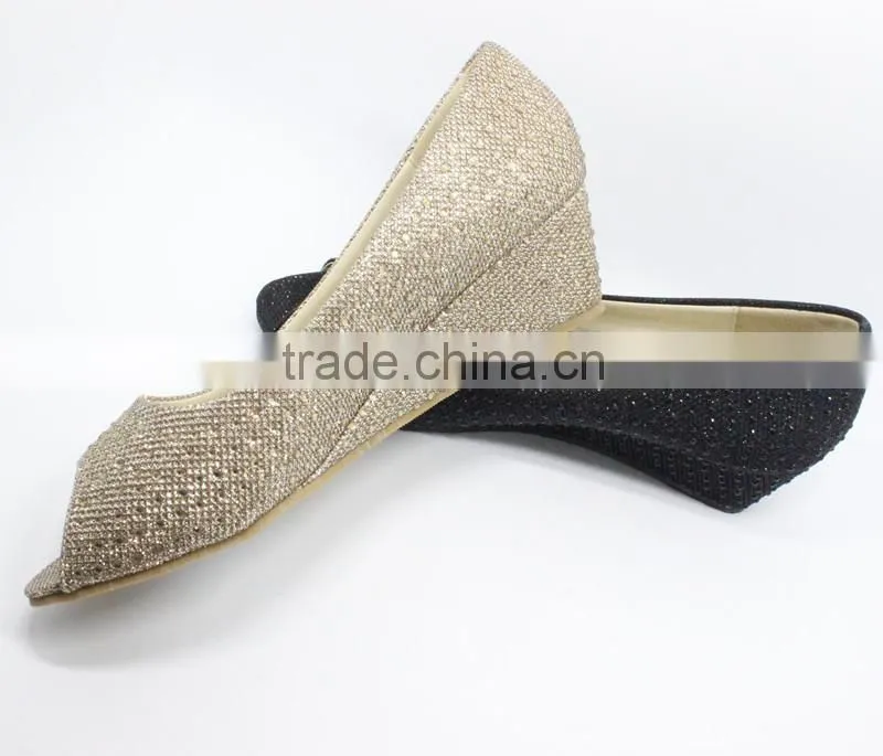 italy design elegant high heel lady crystal shoes