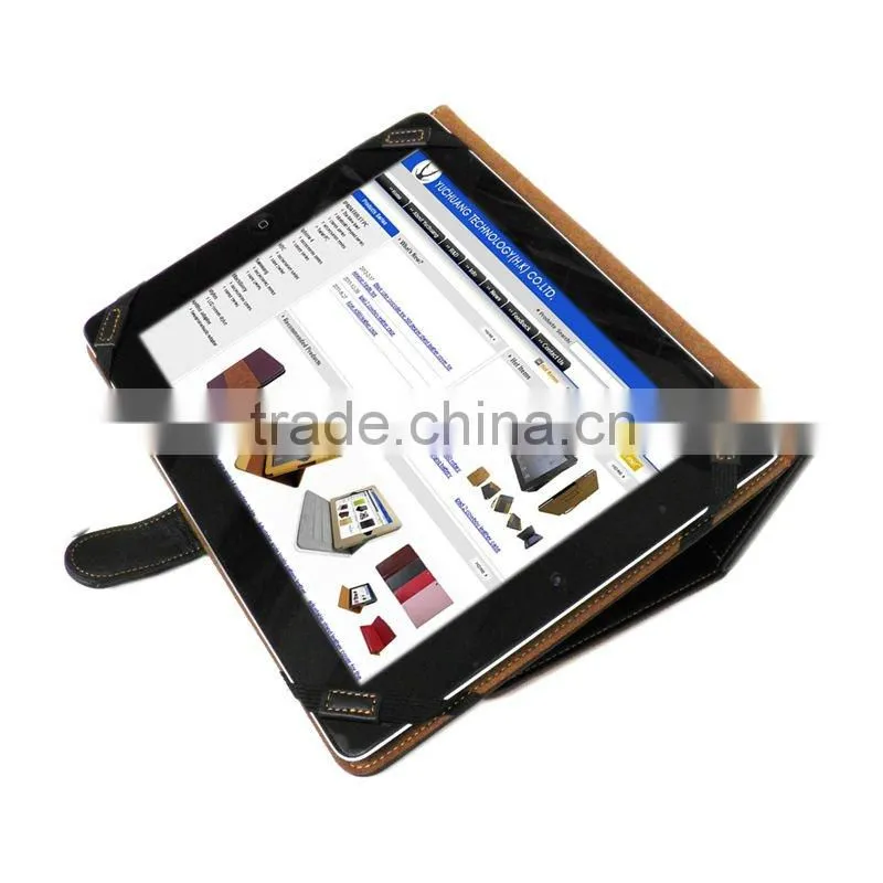 New Arrival 2013 PU Leather case, hot sale belt clip case for ipad mini