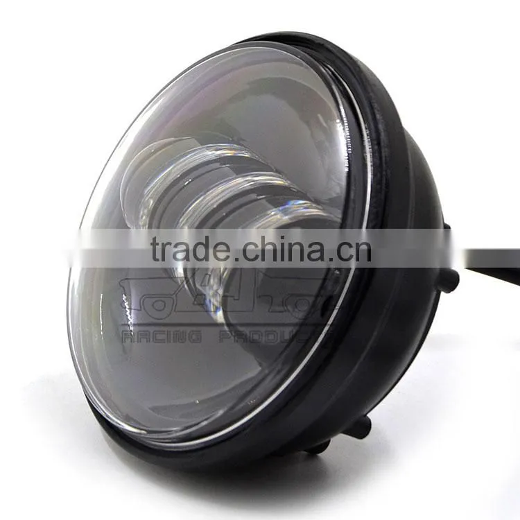 BJ-HL-011 Customized Waterproof Black Auxiliary 4.5" LED Motorcycle Spot Fog Passing Light for Harley Davidson