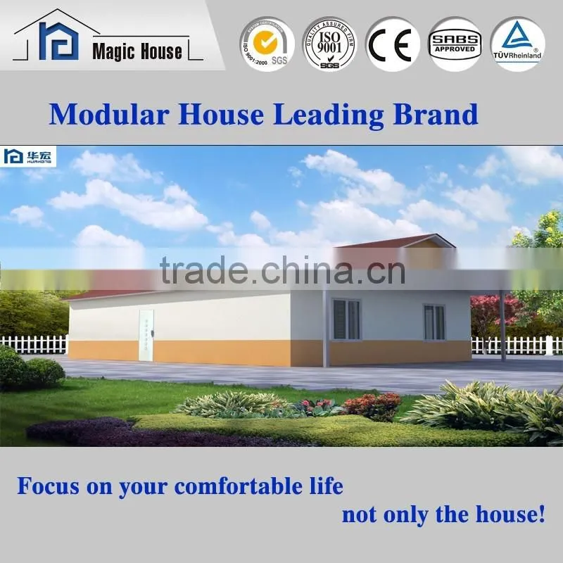 Prefabricated house with two bedroom, prefab house SGS and SABS, comfortable house for people's living