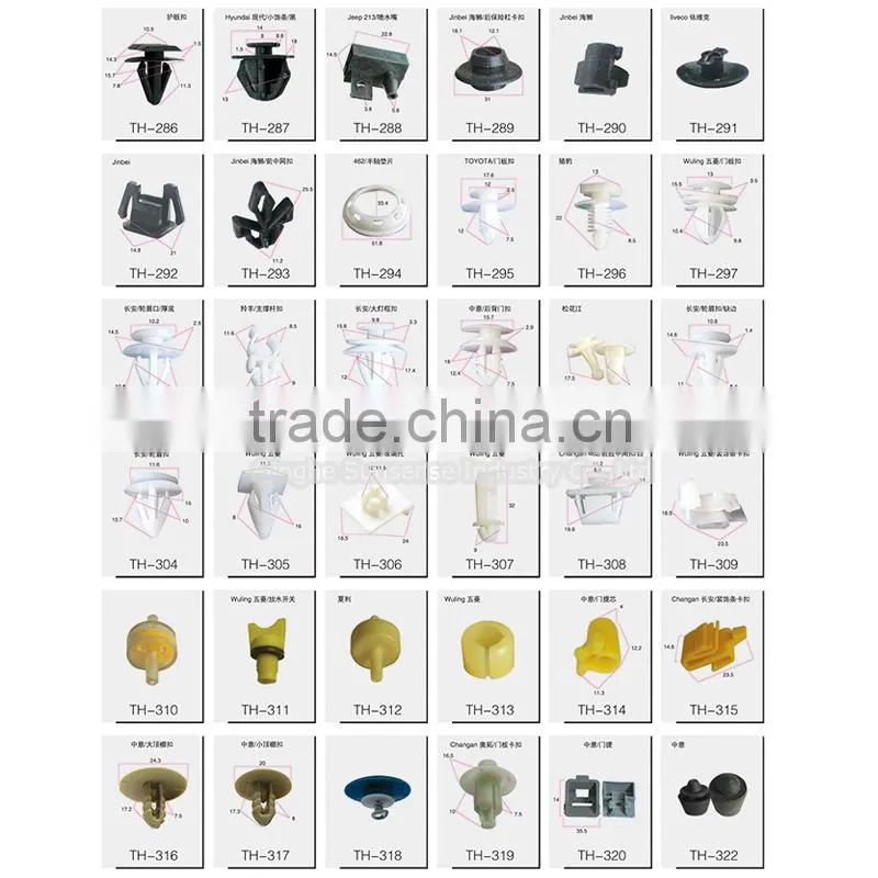 Mixture Plastic Fasteners For Cars Industrial Clips and Fastener Automotive Fasteners and Clips