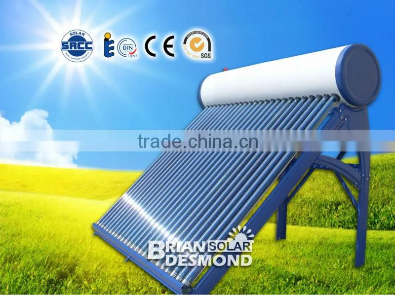 Best Quality Solar Water Heater With Electric Heater / Electric Element As Backup