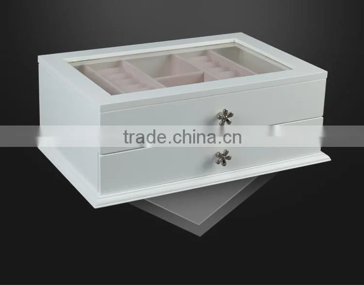 high quality accessories gift saving wooden box with pull grid varning custom logo