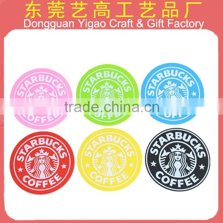 Factory custom silicone coasters for home decoration