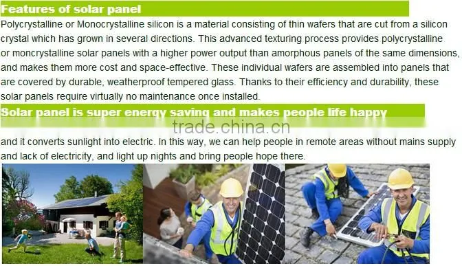 250W grade A cell module best price solar panel direct sale
