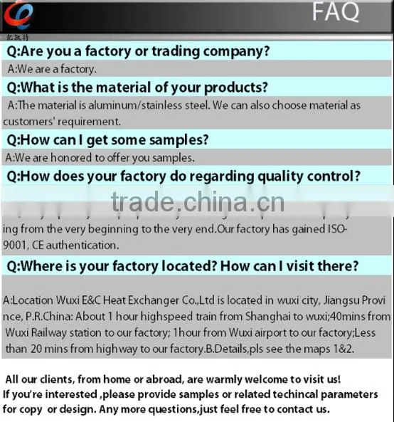 Buy wholesale from China compressor plate fin heat exchanger