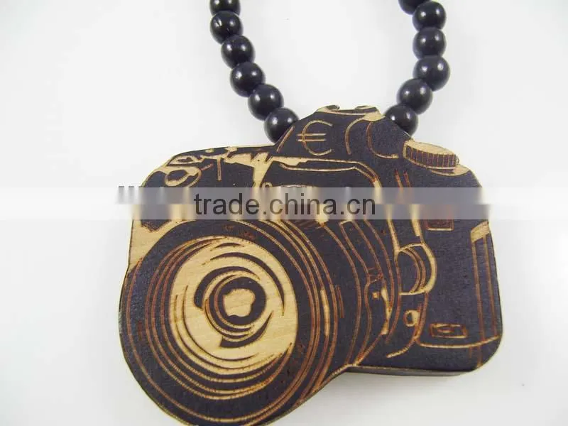 2015 custom handmade wooden beaded necklace