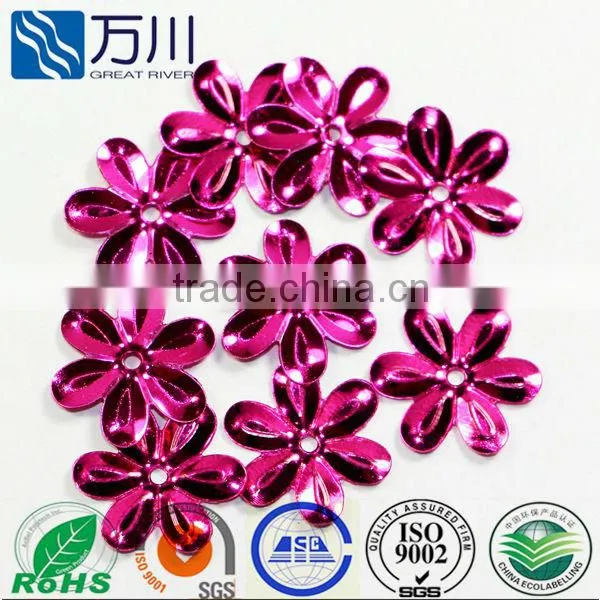 Hot sale blue brown loose flower-shaped sequins for weddings dress
