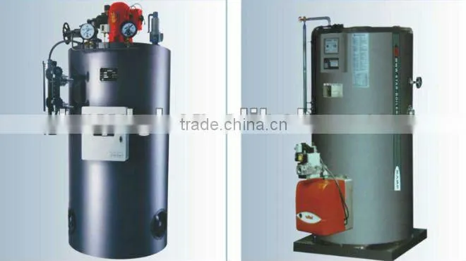 300kg to 1000kg steam output Vertical natural gas fired boiler, vertical steam boiler