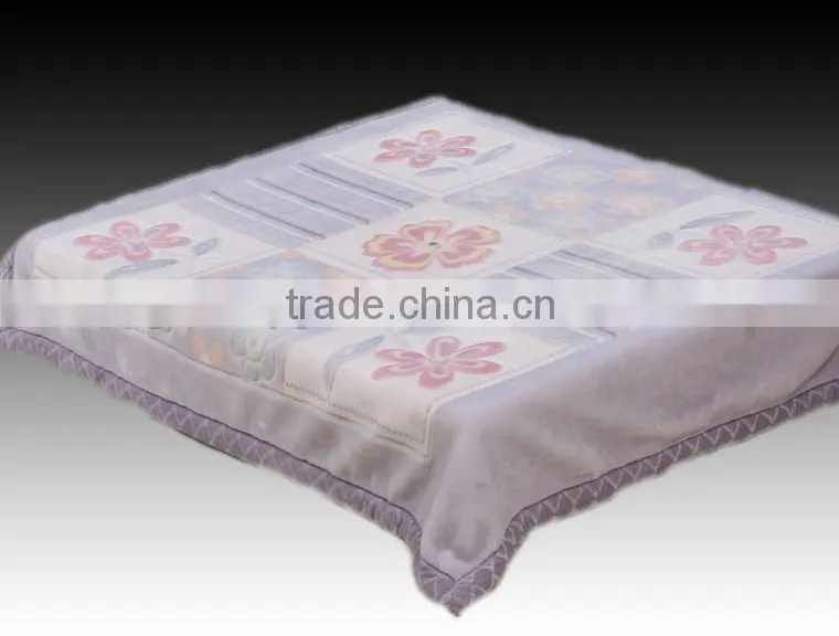 100% polyester printed and special carving raschel blanket 5kg