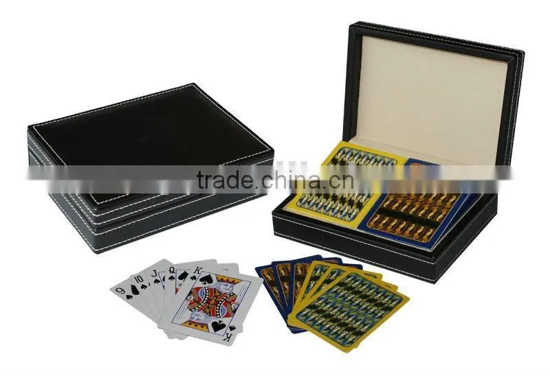 Classical Leather Playing Card Box