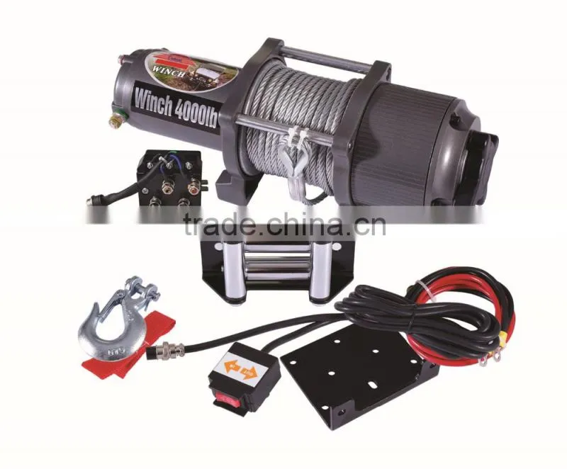 Fast Speed Heavy Duty Electric Winch 12V/24V 4000lbs/car winch/mini 12v electric winch