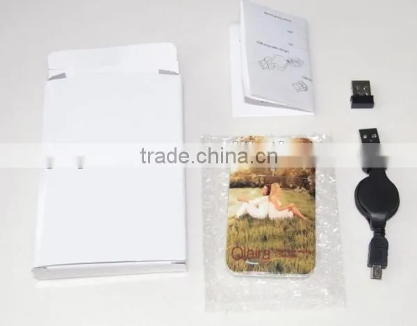Rechargeable 2.4G Wireless Flat Slim Mouse with Led LOGO for promotional gift