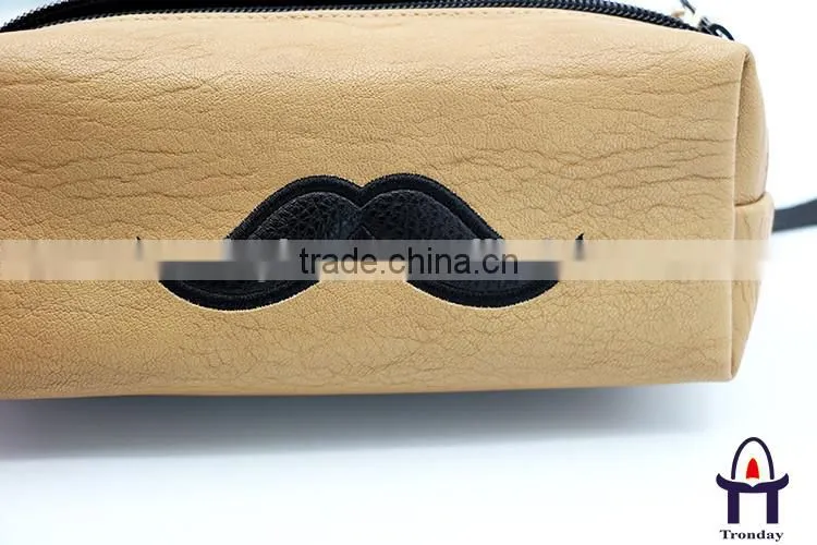 China supplier PU leather purse clutch bag handle leather bag
