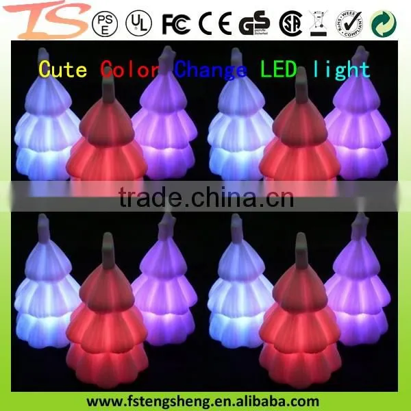 plastic color Changing LED Christmas Tree decor Lamp Night Light