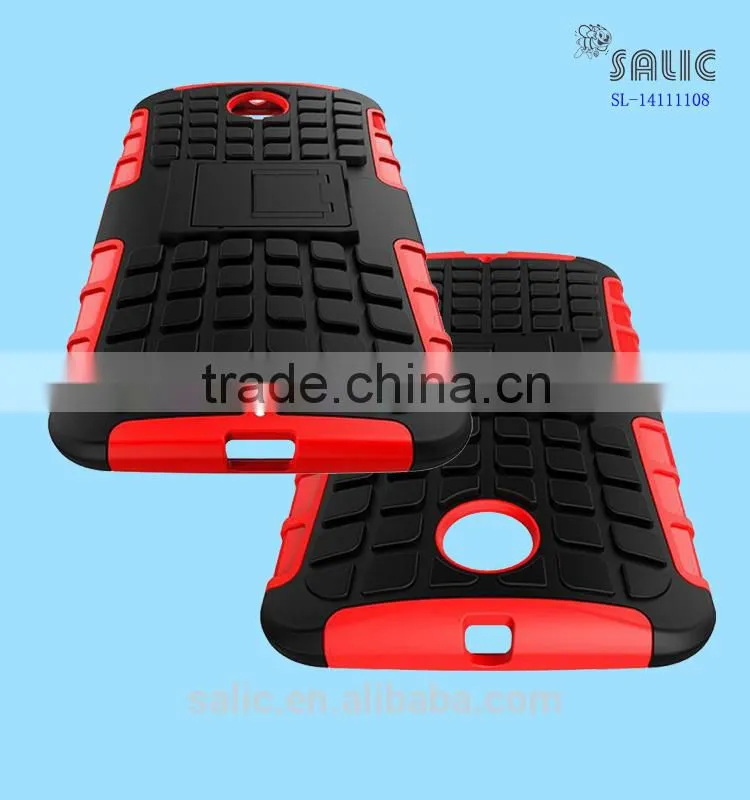 Silicon phone case with stand For google nexus 6