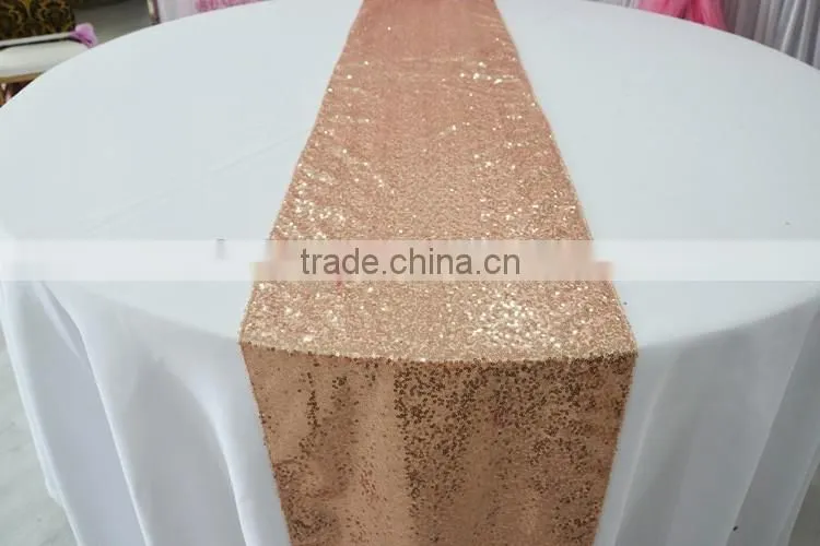 Fancy wedding gold sequin table runner
