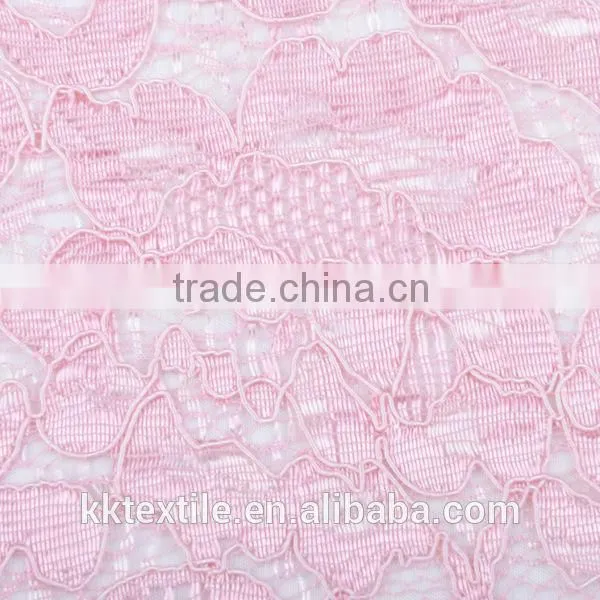 New arrival 25% nylon 75% rayon with gold flower rayon nylon blend fabric