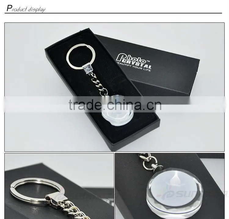 sublimation crystal/custom/metal keychain for sublimation