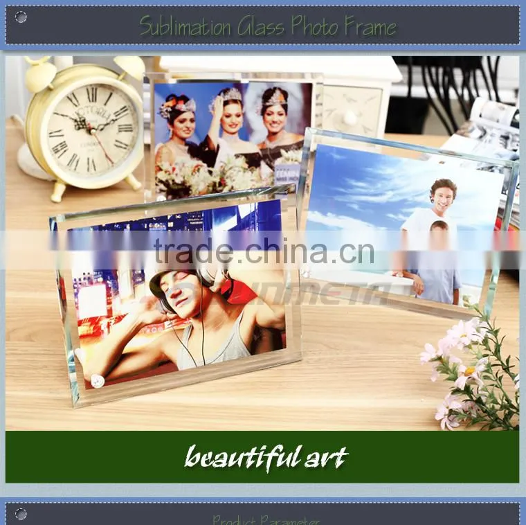 Sunmeta factory directly high quality blank sublimation glass photo frame BL-05