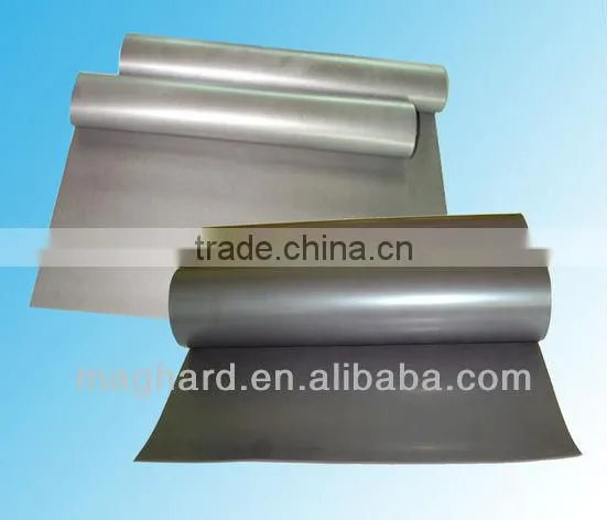 wholesale rubber magnet roll flexible magnet roll with white/black/colourful PVC