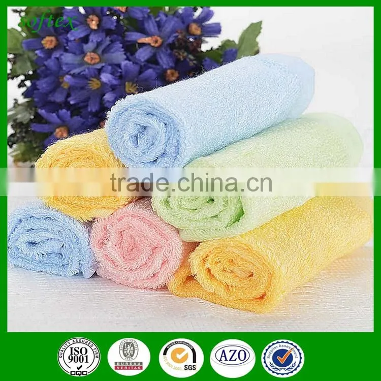 shanghai softex 25*25cm 20g Bamboo Fiber natural wholesale baby washcloths cheap