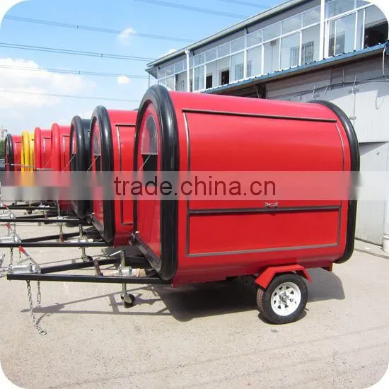 2013 Best-Selling Mobile Hot Dog Chips Sausage Food Snack Cart Trailer with Towbar XR-FC220 B