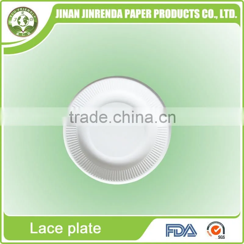 Disposable tableware of 8 inch Lace Paper Pulp Plate